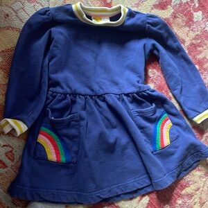 Mini boden dress, sweatshirt material